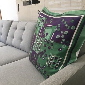 Handmade Vintage Scarf Pillow Cover